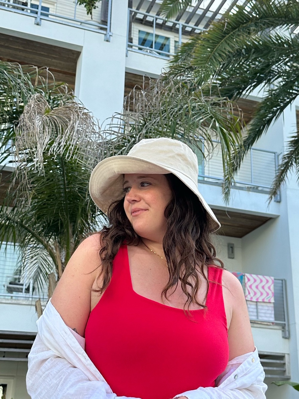 GIGI PIP Cream Bucket Hat